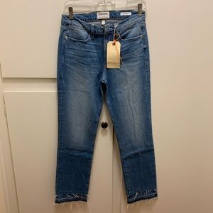 NWT Frame denim Le High straight hem jeans
